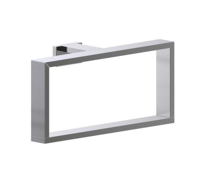 Rectangluar anneau porte-serviette BERLIN 232464 nickel brossé