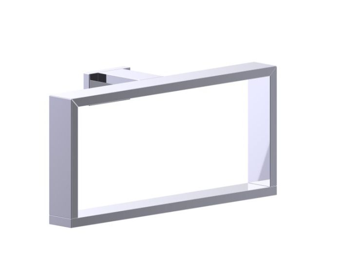 Rectangluar anneau porte-serviette BERLIN 232464 chrome poli