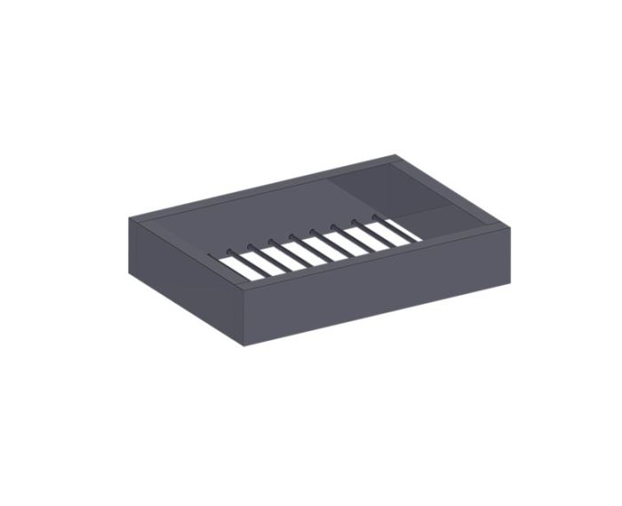 montage muraled panier porte-savon BERLIN 232602 noir mat