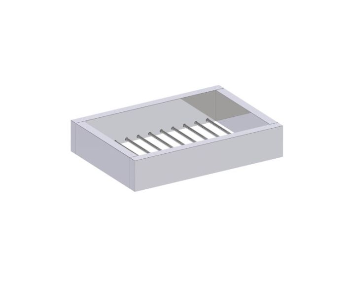 montage muraled panier porte-savon BERLIN 232602 nickel poli