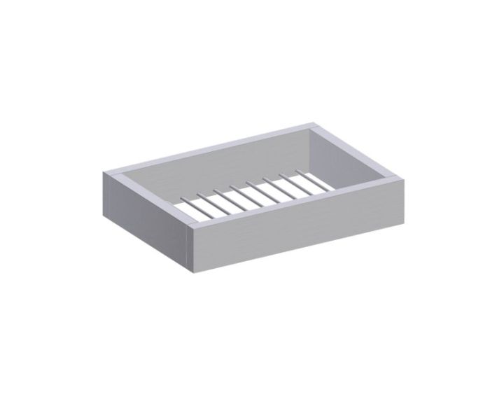 montage muraled panier porte-savon BERLIN 232602 nickel brossé