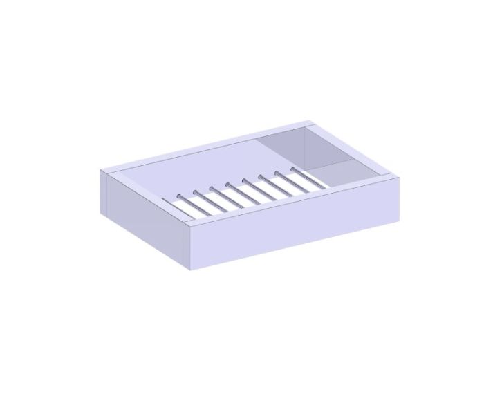 montage muraled panier porte-savon BERLIN 232602 chrome poli