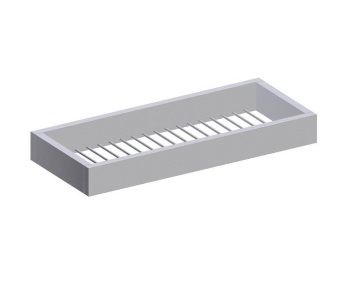 montage muraled Large panier porte-savon BERLIN 232603 nickel brossé
