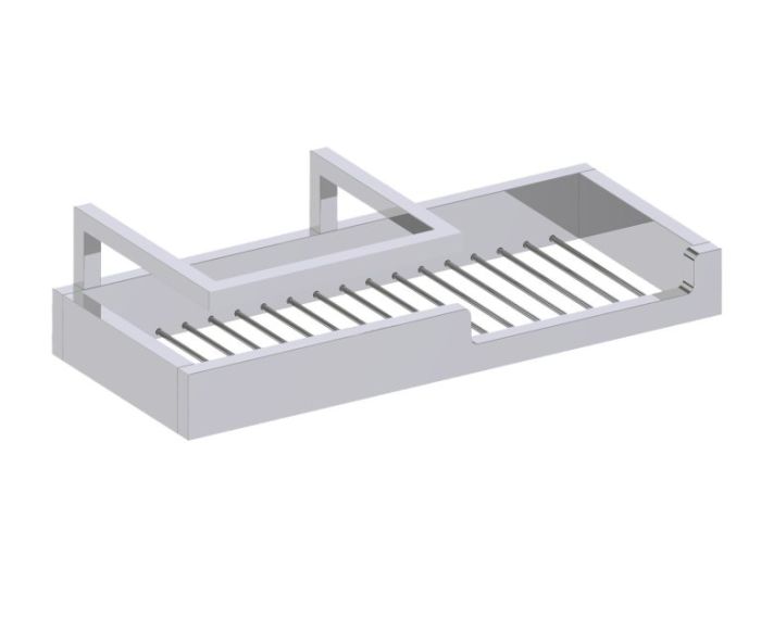 Shower Soap/Shampoo Basket BERLIN 232605 nickel poli
