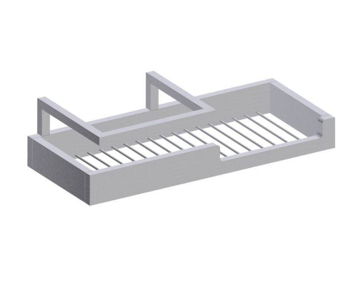 Shower Soap/Shampoo Basket BERLIN 232605 nickel brossé