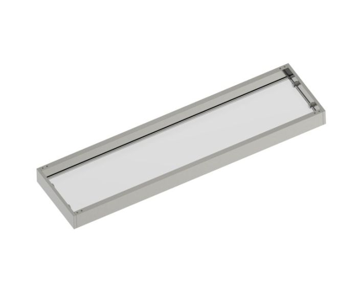 21 po tablette en verre BERLIN 232671 nickel brossé
