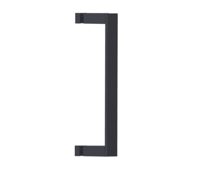 12 po poignée simple pour porte de douche BERLIN 2327512 noir mat