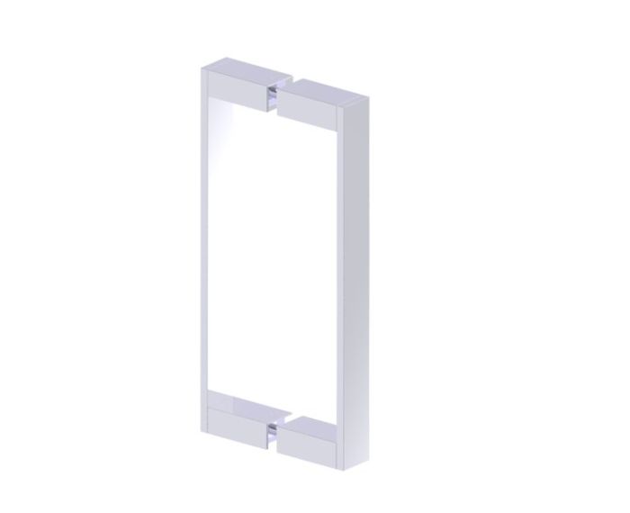 poignée double pour porte de douche 12 po BERLIN 2327812 chrome poli