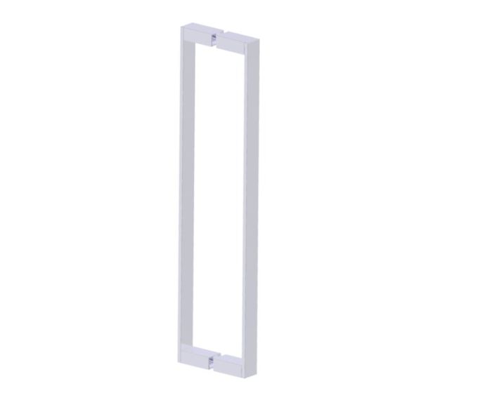 poignée double pour porte de douche 24 po BERLIN 2327824 chrome poli