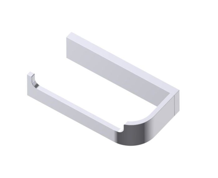 porte-papier hygiénique (gauche) BONN 238151L chrome poli