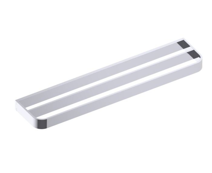 barre à serviette double 24 po BONN 238242 chrome poli