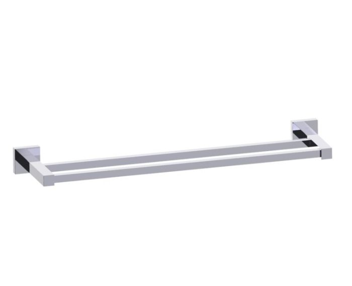 barre à serviette double 18 po LONDON 248182 chrome poli