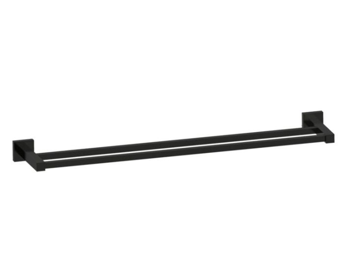 barre à serviette double 24 po LONDON 248242 noir mat
