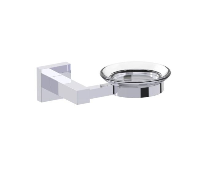 montage muraled porte-savon with Chrome Glass LONDON 248650 chrome poli