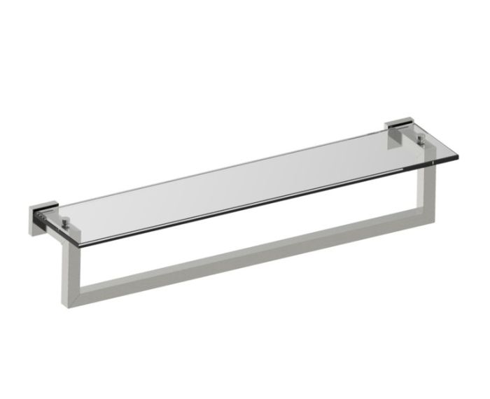 tablette en verre with 24 po barre à serviette LONDON 248678 nickel brossé