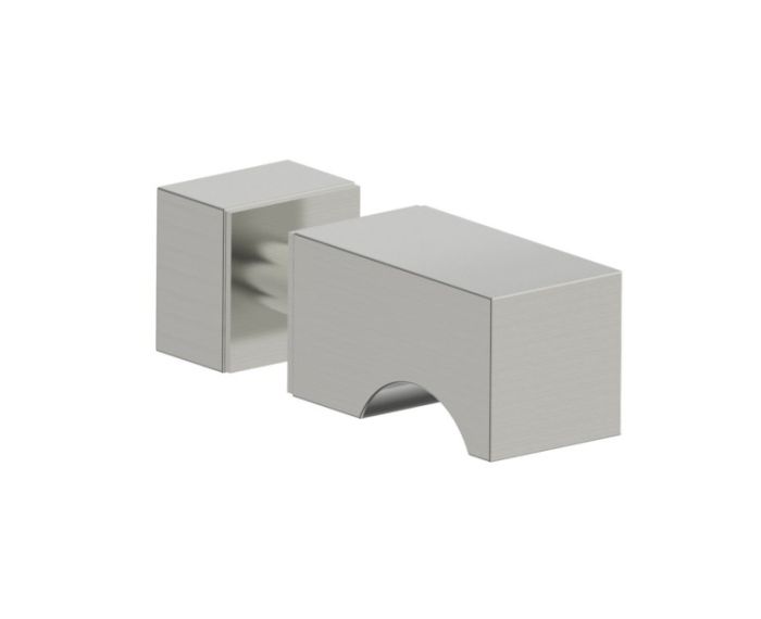 poignée simple pour porte de douche LONDON 2487501 nickel brossé