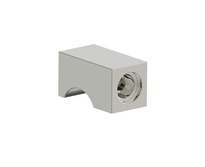 poignée simple pour porte de douche (Knob Only) LONDON 2487503 nickel poli
