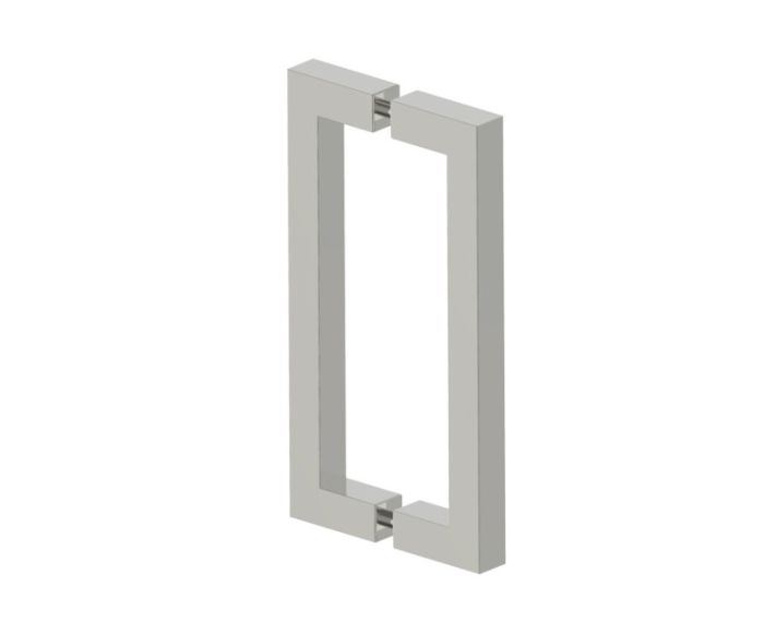 poignée double pour porte de douche 8 po LONDON 2487808 nickel poli