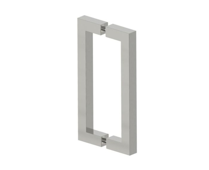poignée double pour porte de douche 8 po LONDON 2487808 nickel brossé