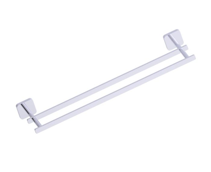 barre à serviette double 18 po MILAN 254182 chrome poli