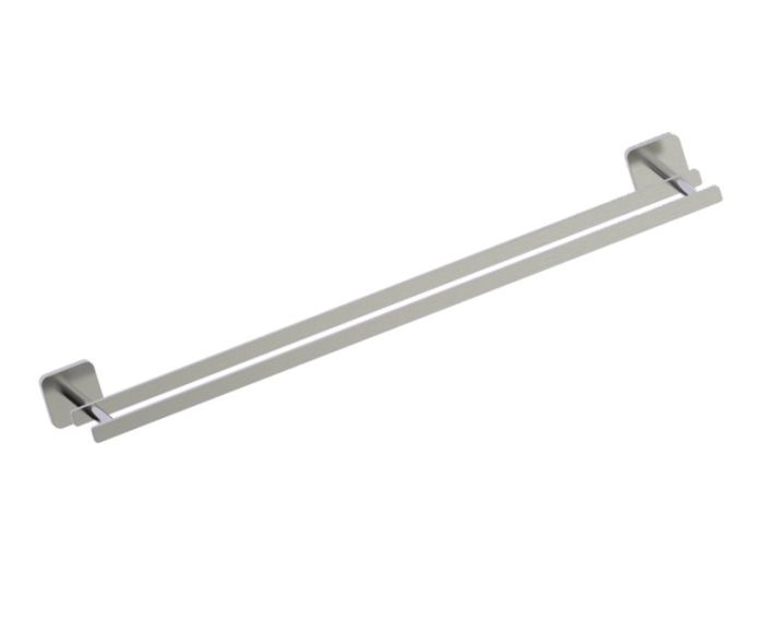 barre à serviette double 24 po MILAN 254242 nickel brossé