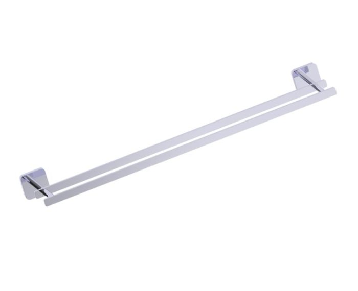 barre à serviette double 24 po MILAN 254242 chrome poli