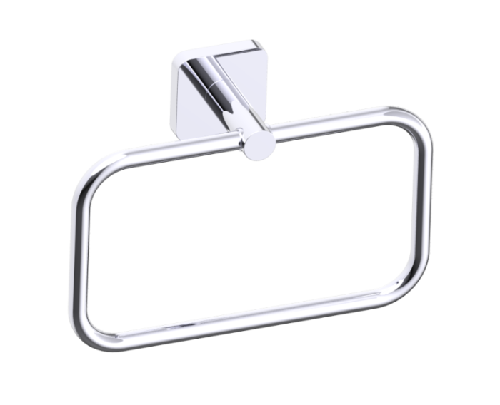 Rectangular anneau porte-serviette MILAN 254460 chrome poli