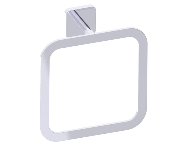 Square anneau porte-serviette MILAN 254464 chrome poli