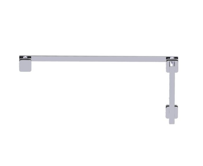 poignée de porte de douche décalée 8 po x 24 po MILAN 25470824 chrome poli