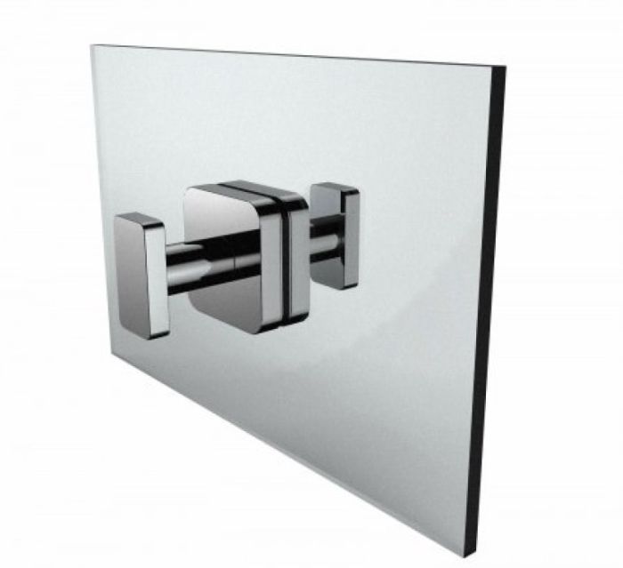 double poignée de porte de douche MILAN 2547502 noir mat