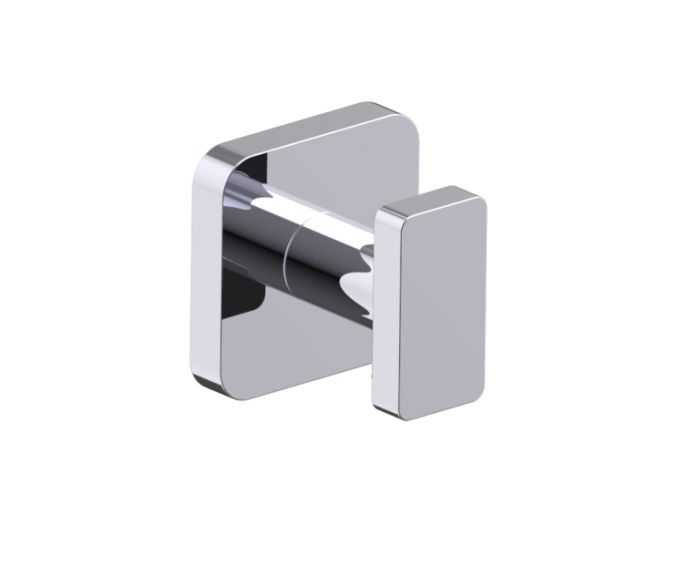 poignée simple pour porte de douche (Knob Only) MILAN 2547503 chrome poli
