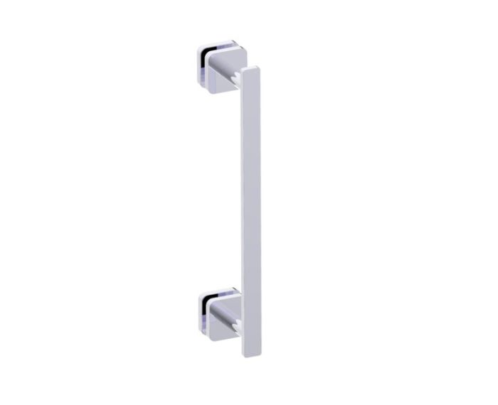 12 po poignée de porte de douche MILAN 2547512 chrome poli