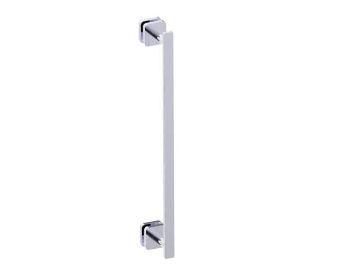 18 po poignée de porte de douche MILAN 2547518 chrome poli