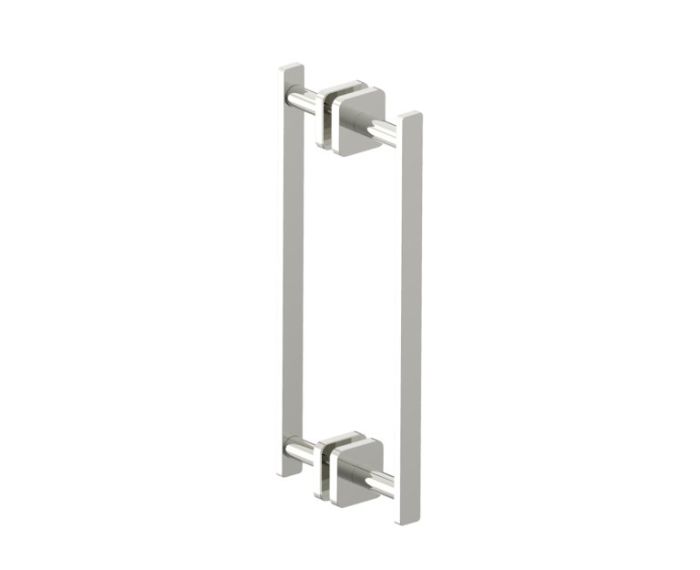 poignée double pour porte de douche 12 po MILAN 2547812 nickel poli