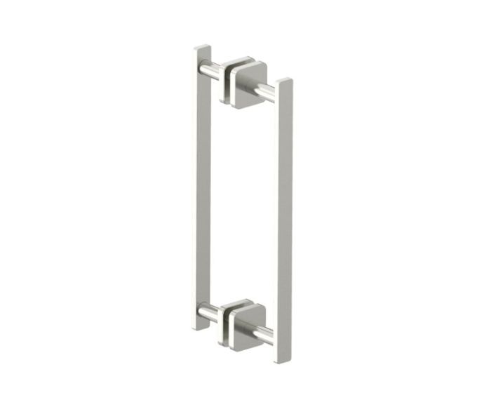 poignée double pour porte de douche 12 po MILAN 2547812 nickel brossé