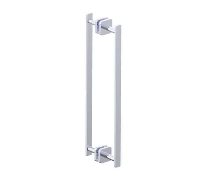 poignée double pour porte de douche 18 po MILAN 2547818 chrome poli