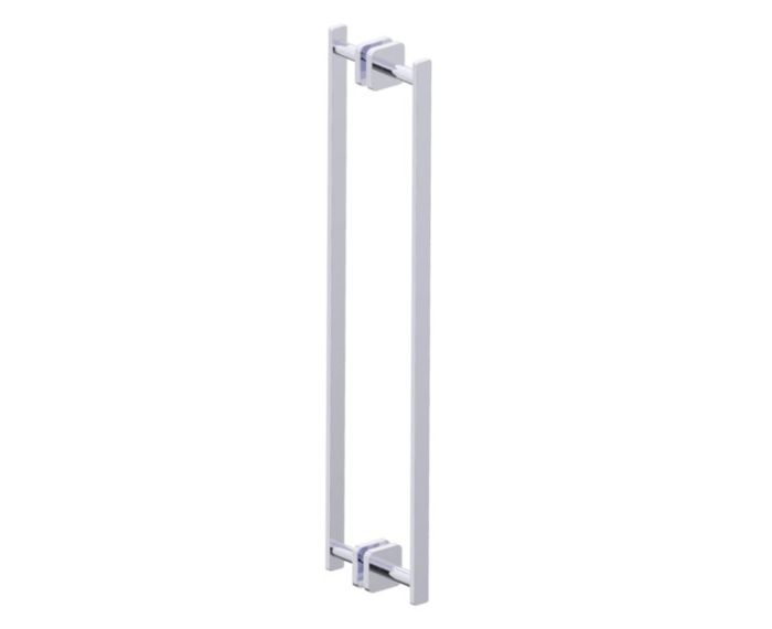 poignée double pour porte de douche 24 po MILAN 2547824 chrome poli