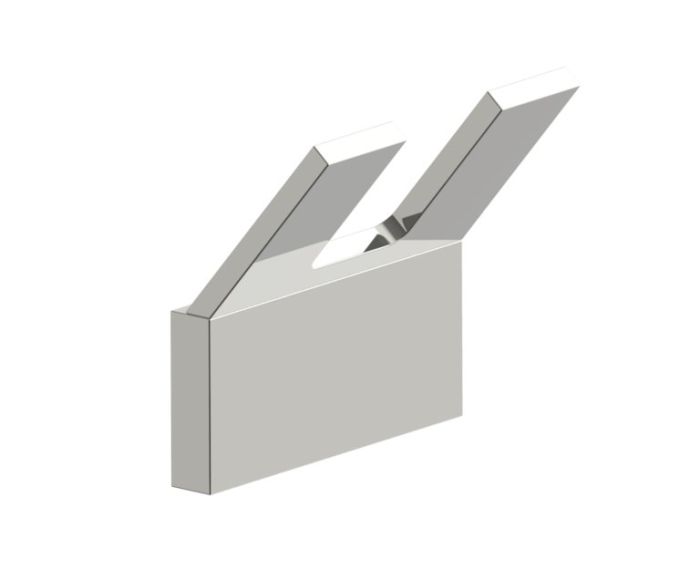 double Coat Hook COLOGNE 255139-2 nickel poli