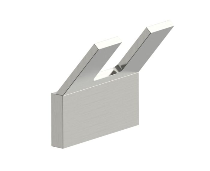 double Coat Hook COLOGNE 255139-2 nickel brossé