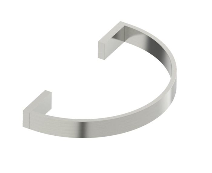 Curved anneau porte-serviette COLOGNE 255463 nickel brossé