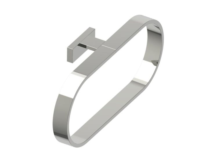Round anneau porte-serviette COLOGNE 255464 nickel poli