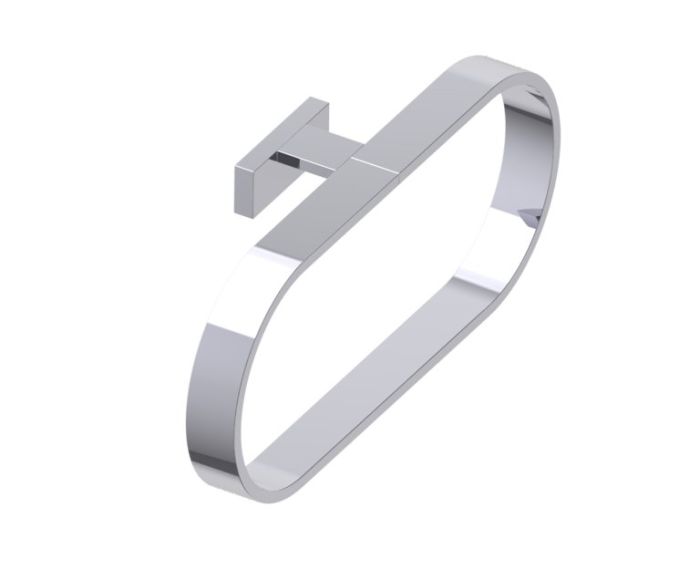Round anneau porte-serviette COLOGNE 255464 chrome poli