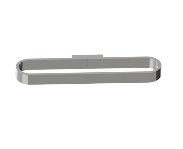 Horizontal Hand Towel Holder COLOGNE 255469 nickel poli