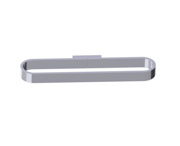 Horizontal Hand Towel Holder COLOGNE 255469 chrome poli