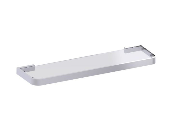 tablette en verre COLOGNE 255671 nickel brossé