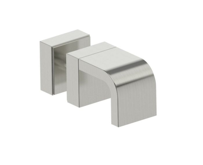 poignée simple pour porte de douche COLOGNE 2557501 nickel brossé