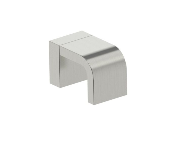 poignée simple pour porte de douche (Knob Only) COLOGNE 2557503 nickel brossé