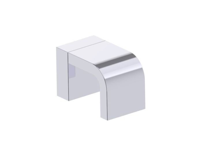 poignée simple pour porte de douche (Knob Only) COLOGNE 2557503 chrome poli
