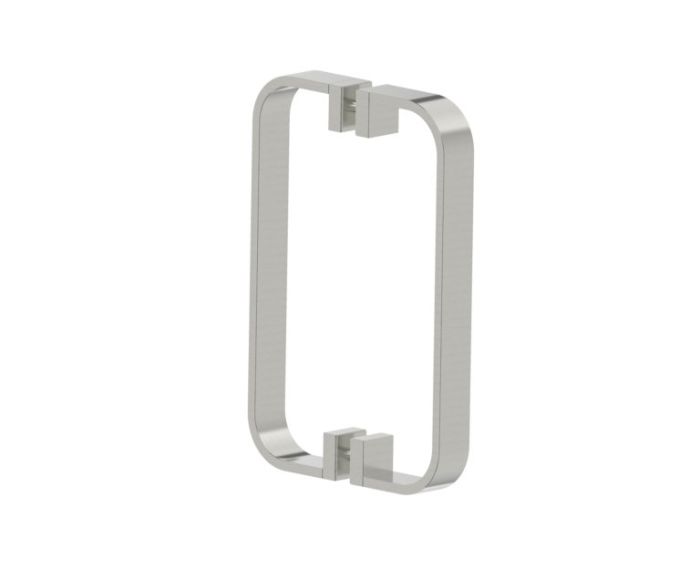 poignée double pour porte de douche 8 po COLOGNE 2557808 nickel brossé