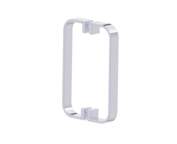 poignée double pour porte de douche 8 po COLOGNE 2557808 chrome poli